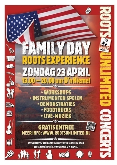 Eerste ROOTS EXPERIENCE FAMILY DAY zondag 23 APRIL