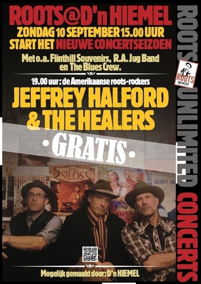 10 September GRATIS Rootsfestival met JEFFREY HALFORD and THE HEALERS (VS)